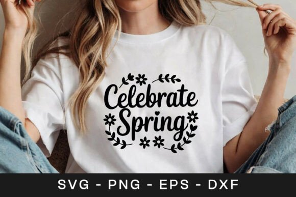 Celebrate Spring Floral Graphics for Crafts