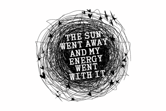 Energy Went Away Mental Health Art