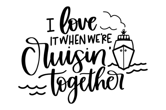 Family Cruising Together Graphics for Crafts