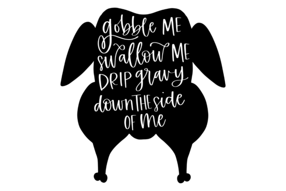 Funny Thanksgiving Turkey Silhouette Graphics