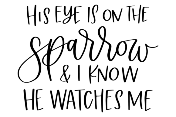 Religious Eye on the Sparrow Graphics for Crafts